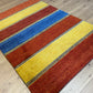 Orientteppich handgeknüpft Indian Gabbeh Streifendesign 180x125 cm
