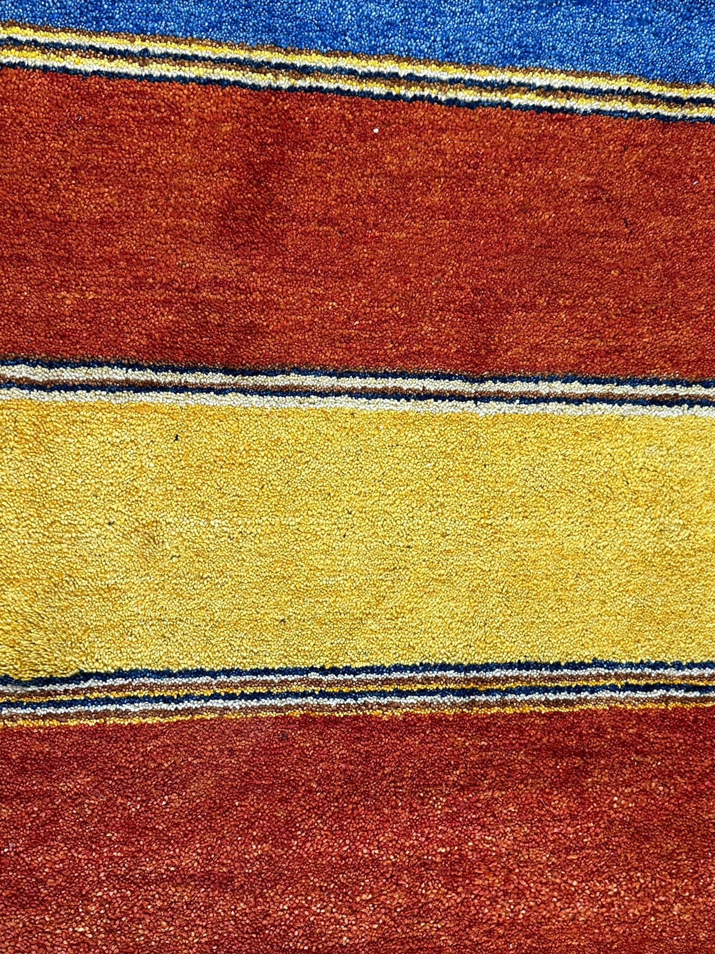 Orientteppich handgeknüpft Indian Gabbeh Streifendesign 180x125 cm
