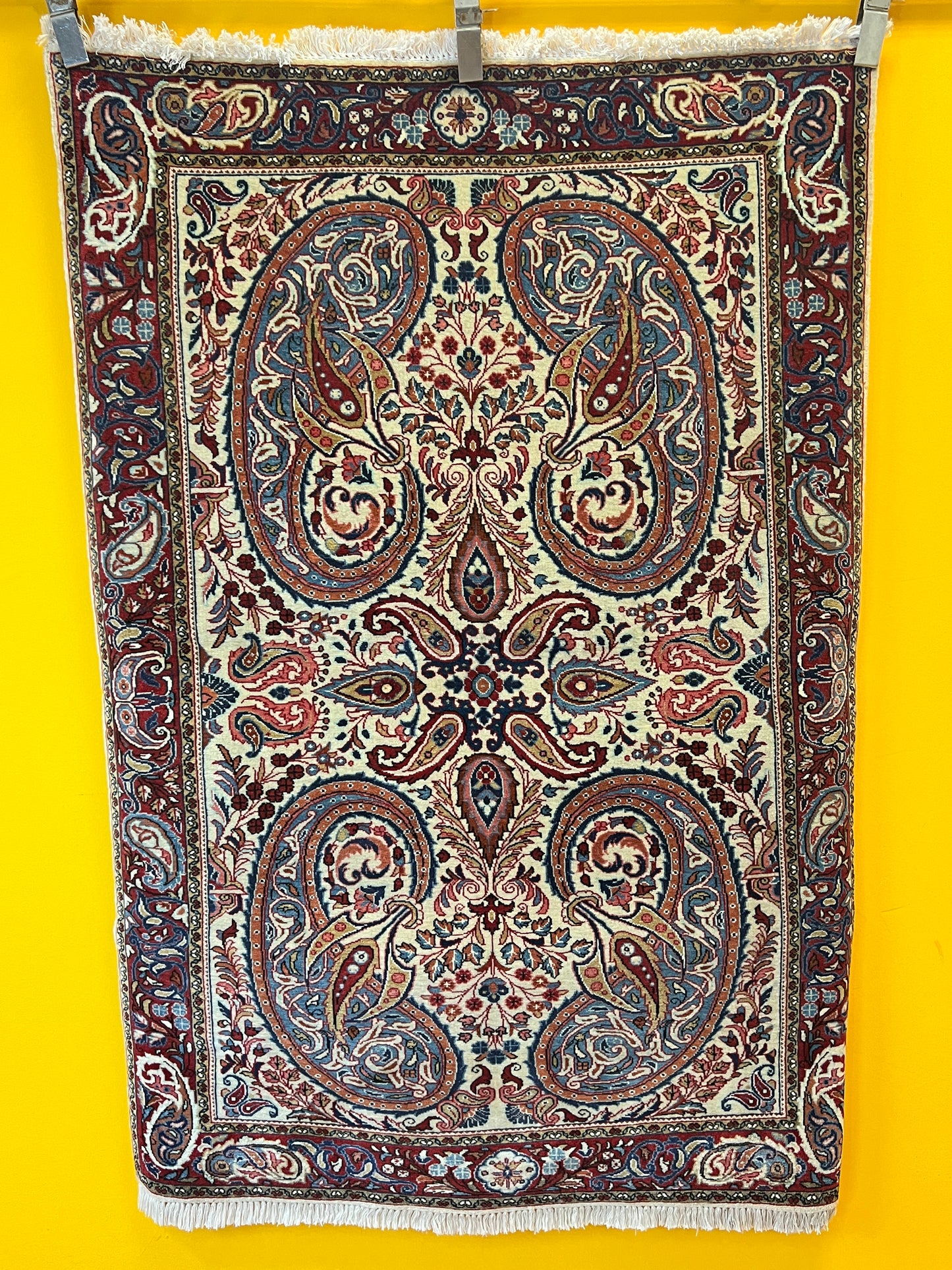 Handgeknüpfter Perser Orientteppich - Sarough Medaillon Bote 103x150 cm