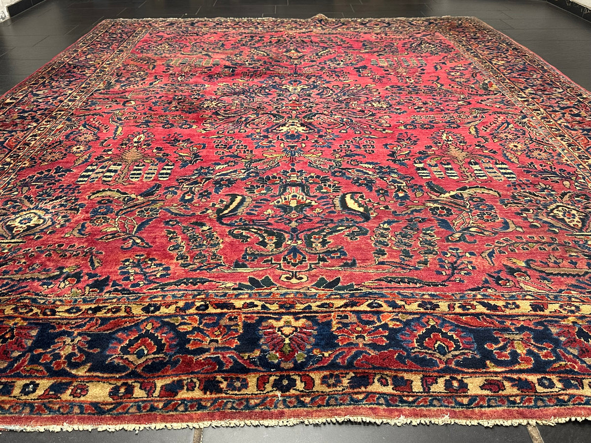 Orientteppich handgeknüpft US Sarough 360x285 cm