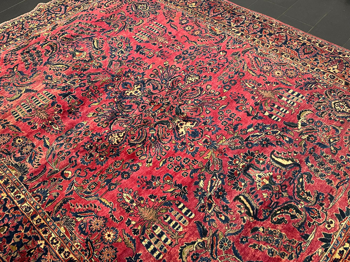 Orientteppich handgeknüpft US Sarough 360x285 cm