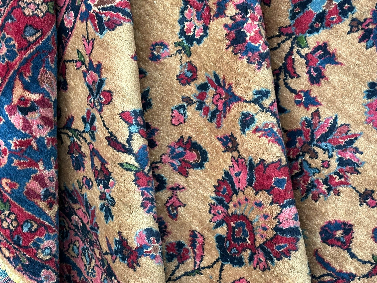 Antik Orientteppich handgeknüpft Keschan RE-Import  350x280 cm
