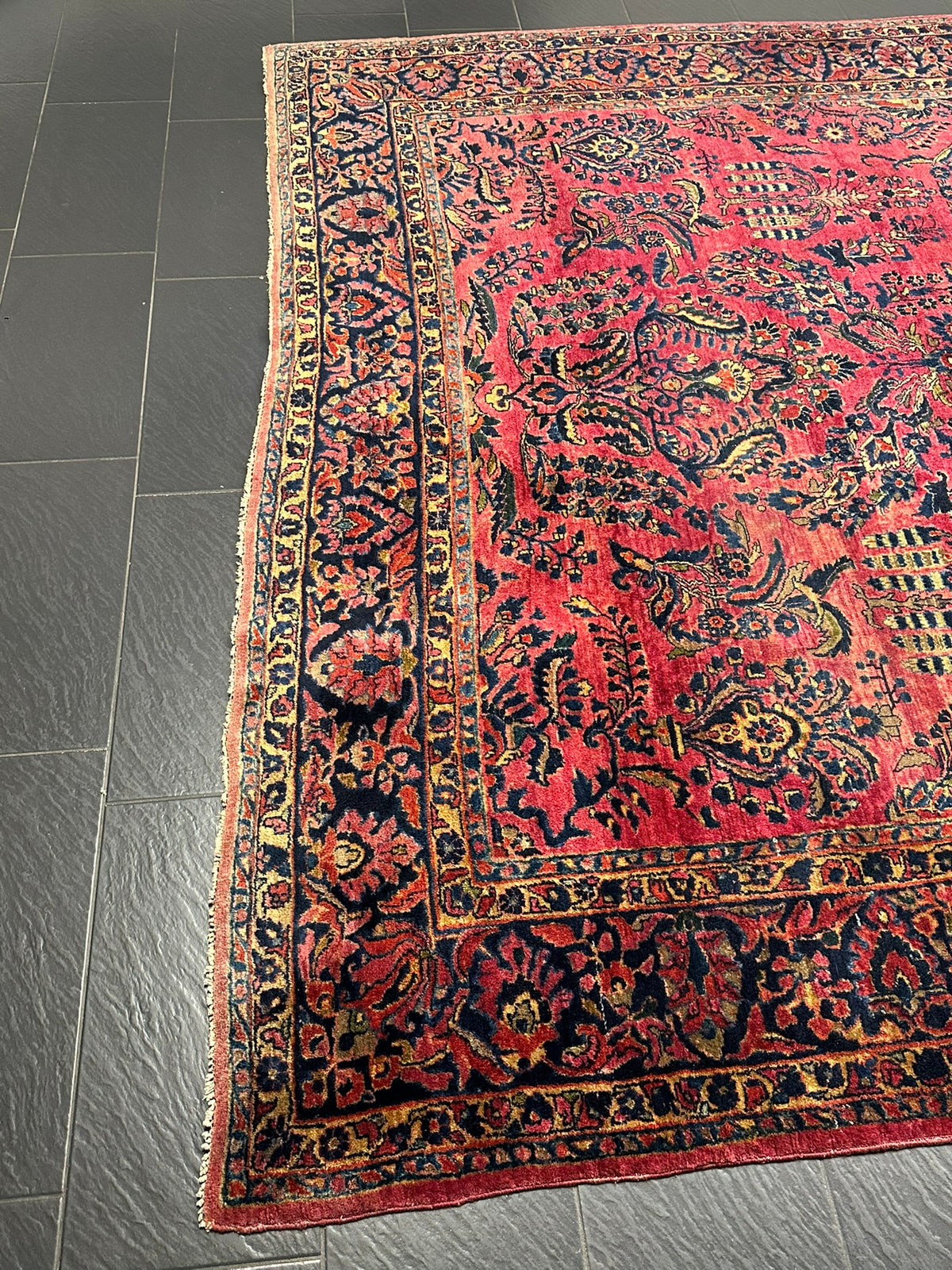 Orientteppich handgeknüpft US Sarough 360x285 cm