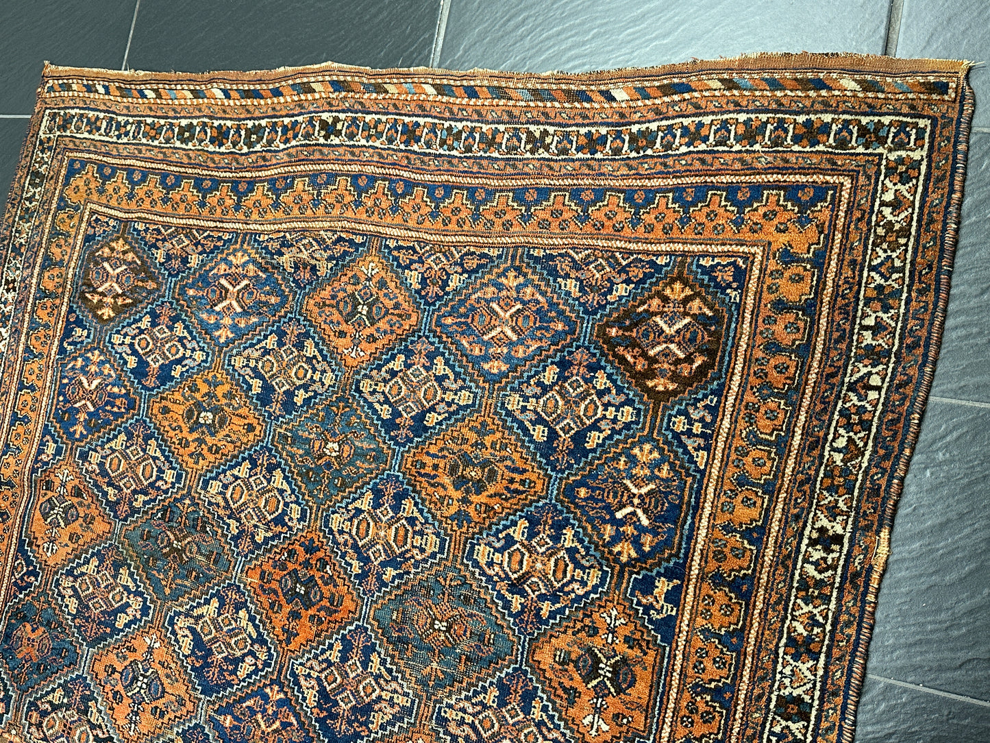 Antiker Handgeknüpfter Perser Orientteppich Afschari Teppich - 175x150 cm