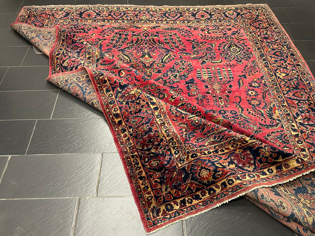 Orientteppich handgeknüpft US Sarough 360x285 cm