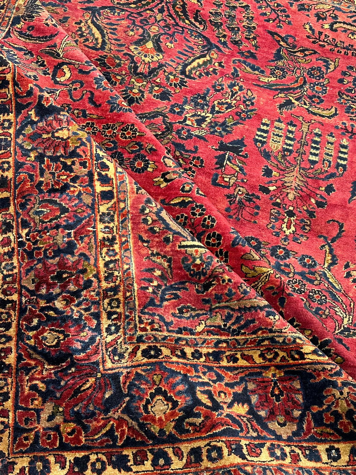 Orientteppich handgeknüpft US Sarough 360x285 cm