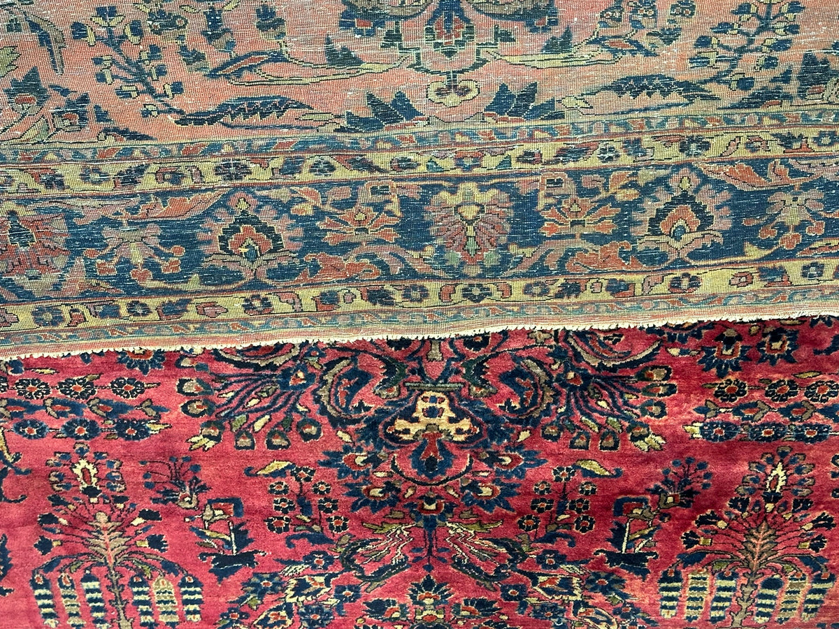 Orientteppich handgeknüpft US Sarough 360x285 cm