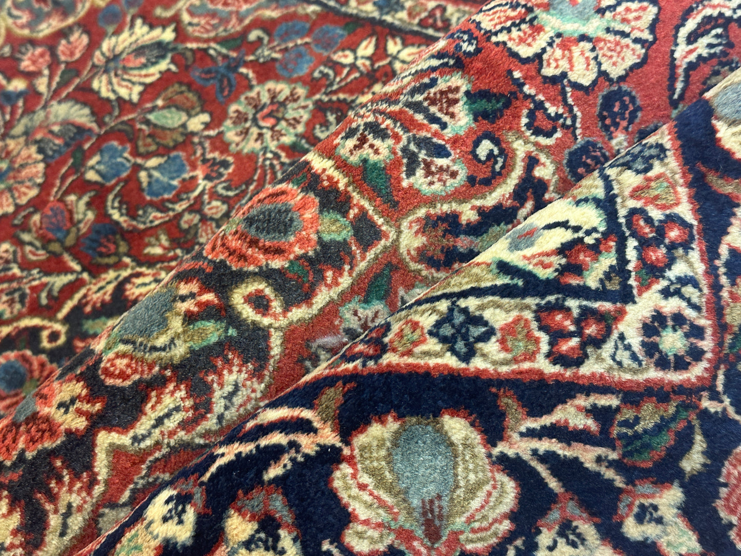 Handgeknüpfter Perser Orientteppich - Sarough Hamadan Wolle 150x100cm
