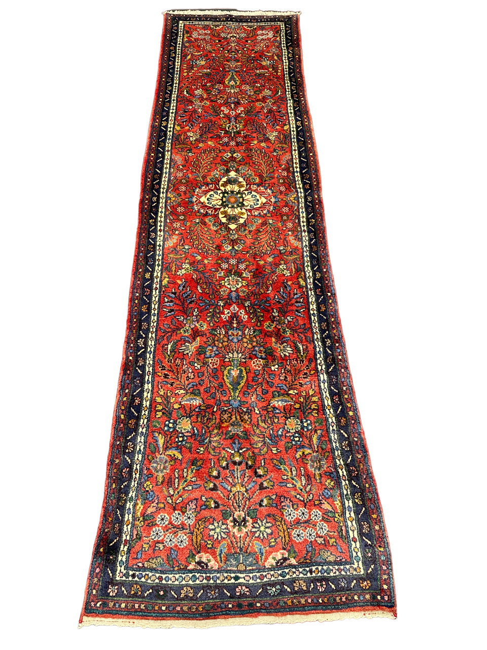 Handgeknüpfter Perser Orientteppich - Sarough Louvre Läufer Wolle 300x77cm