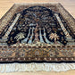 Orientteppich handgeknüpft Kaschmir Ghom Lebensbaum 190x125 cm