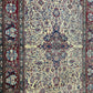 Antiker Handgeknüpfter Perser Orientteppich Isfahan Korkwolle Teppich 212x138 cm