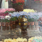 A. Gregon (XX) Großes Ölgemälde Holländischer Blumenmarkt 85x120cm