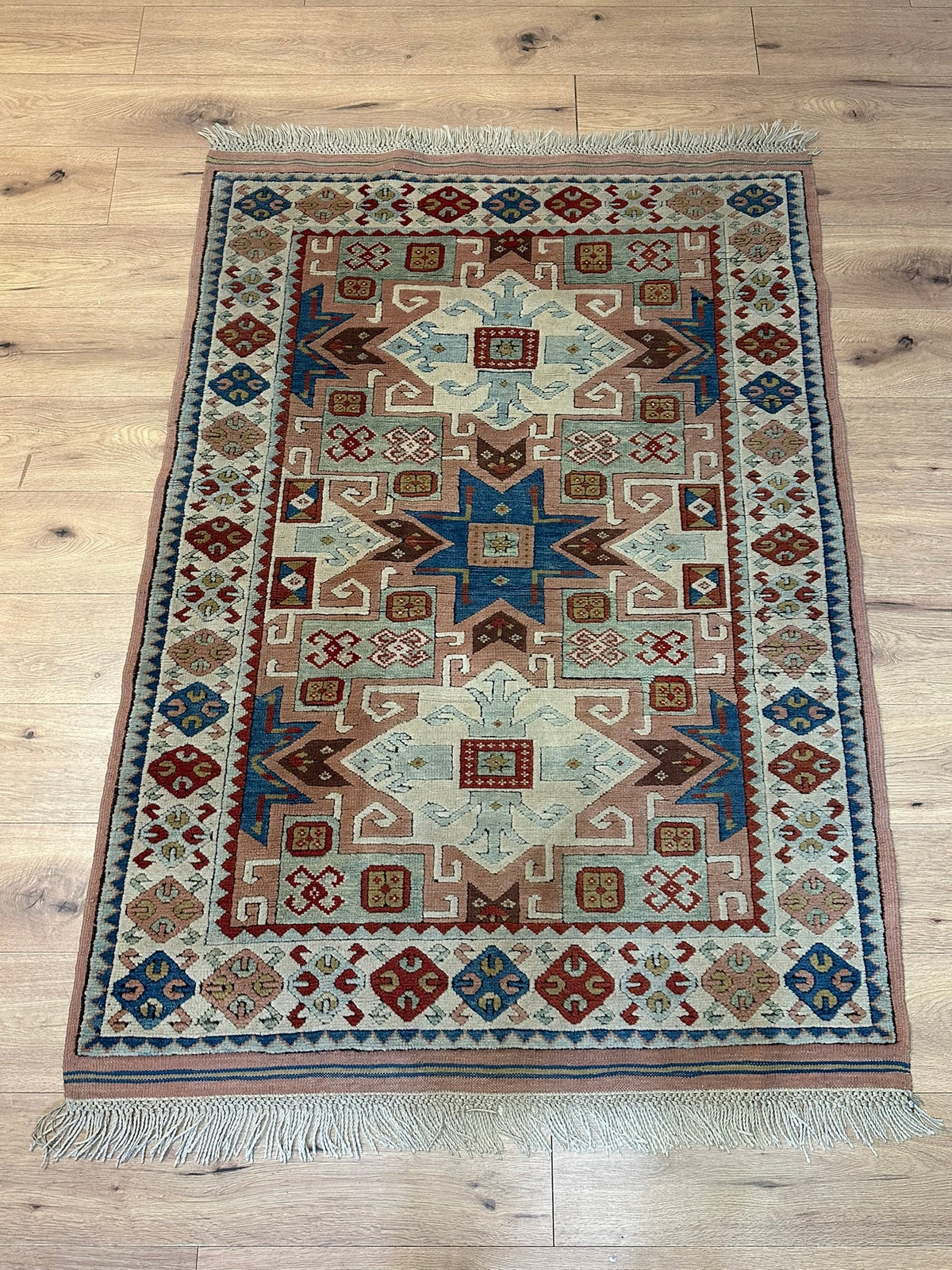 Orientteppich handgeknüpft Türkei Kazak 173x123 cm