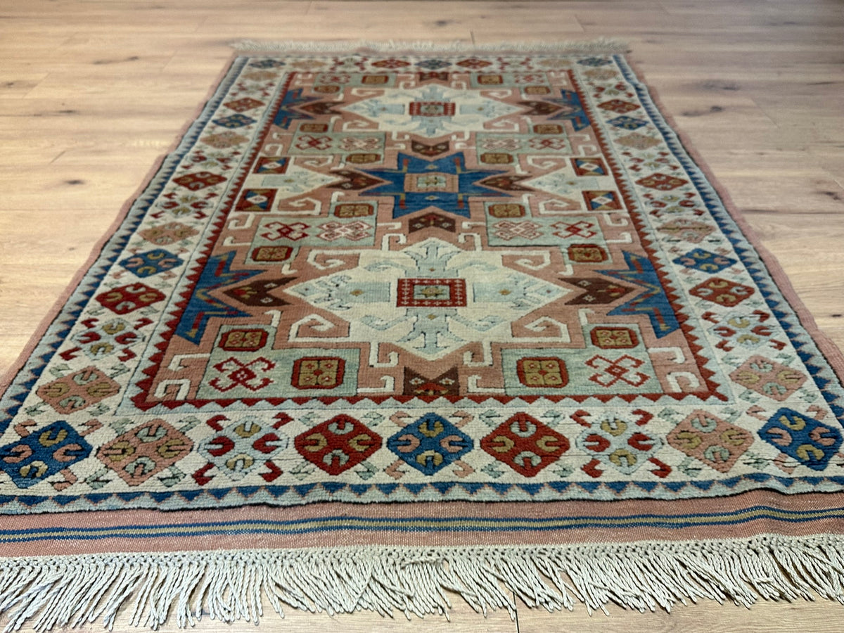 Orientteppich handgeknüpft Türkei Kazak 173x123 cm