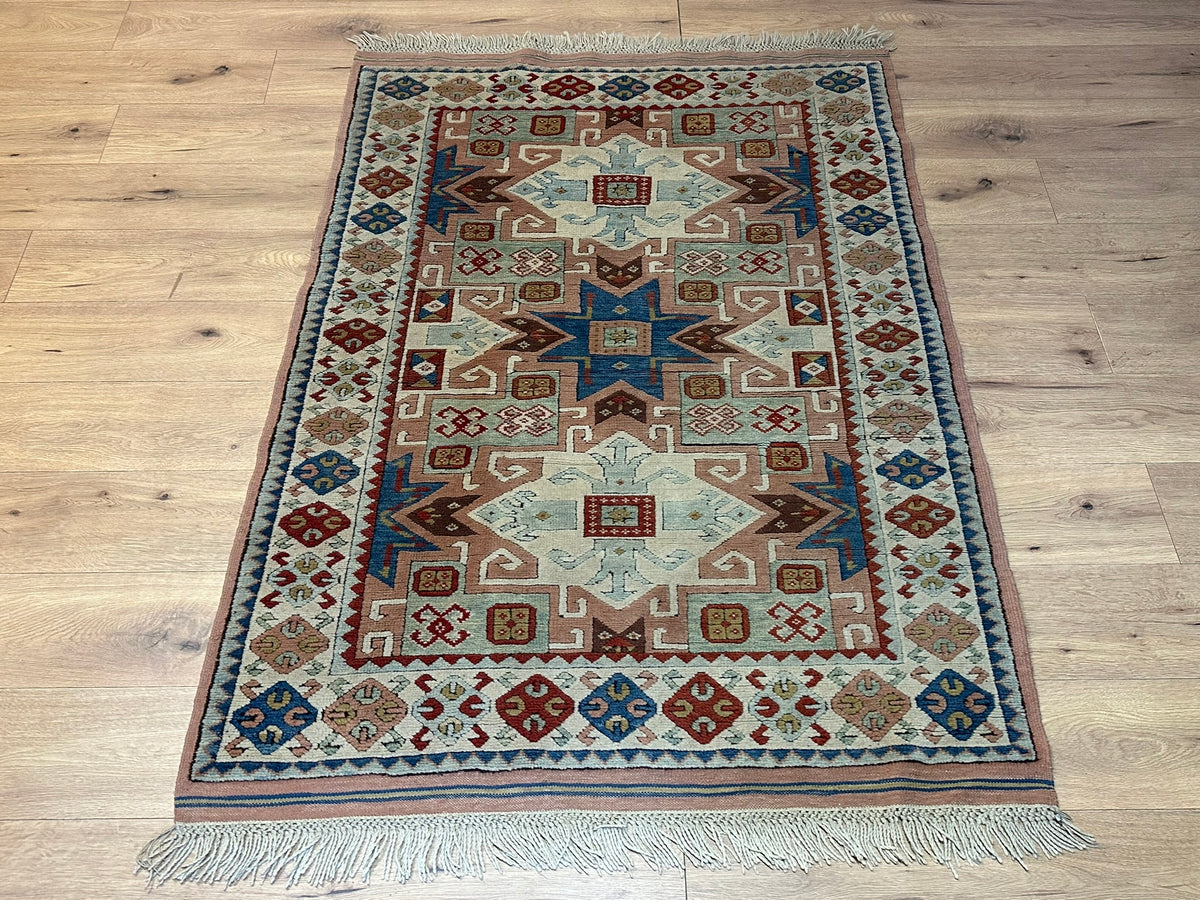 Orientteppich handgeknüpft Türkei Kazak 173x123 cm