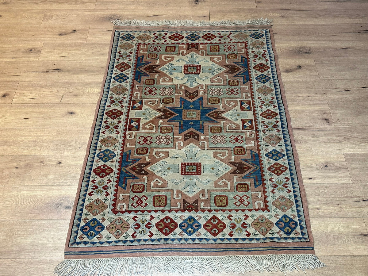 Orientteppich handgeknüpft Türkei Kazak 173x123 cm