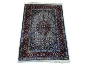 Orientteppich handgeknüpft Moud mit Seide 150x100 cm