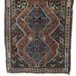 Antik Orientteppich handgeknüpft Gaschgai naturfarben157x127 cm