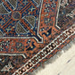 Antik Orientteppich handgeknüpft Gaschgai naturfarben157x127 cm