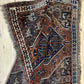 Antik Orientteppich handgeknüpft Gaschgai naturfarben157x127 cm