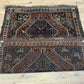 Antik Orientteppich handgeknüpft Gaschgai naturfarben157x127 cm