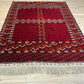 Antik Orientteppich handgeknüpft Jomut Buchara Naturfarben195x135 cm