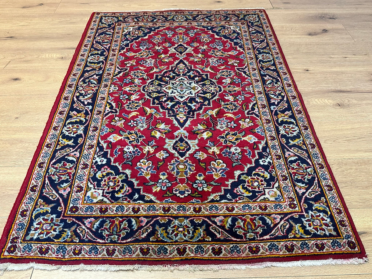 Orientteppich handgeknüpft Keschan 153x100 cm