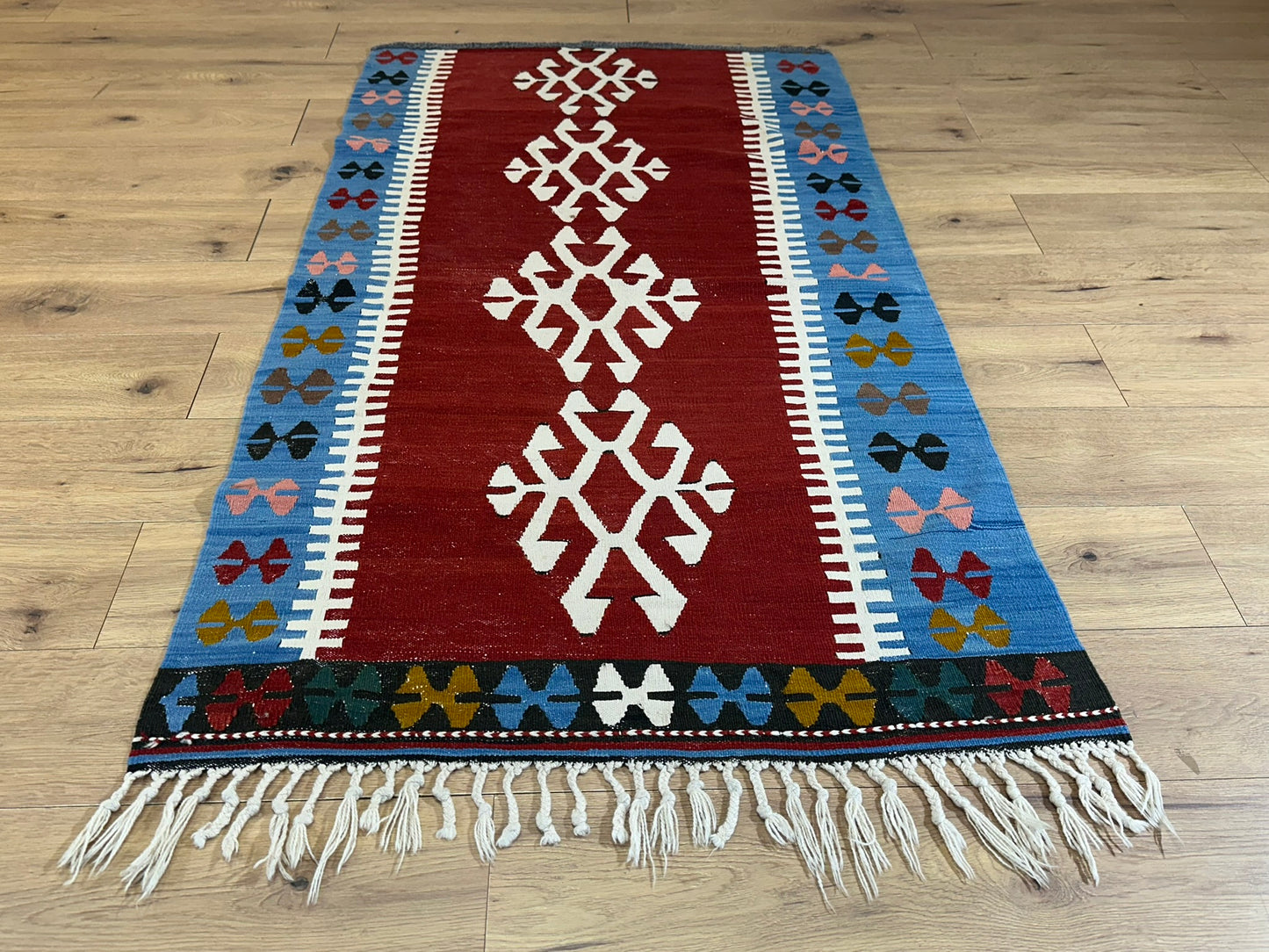 Orientteppich handgeknüpft Kelim 187x100 cm