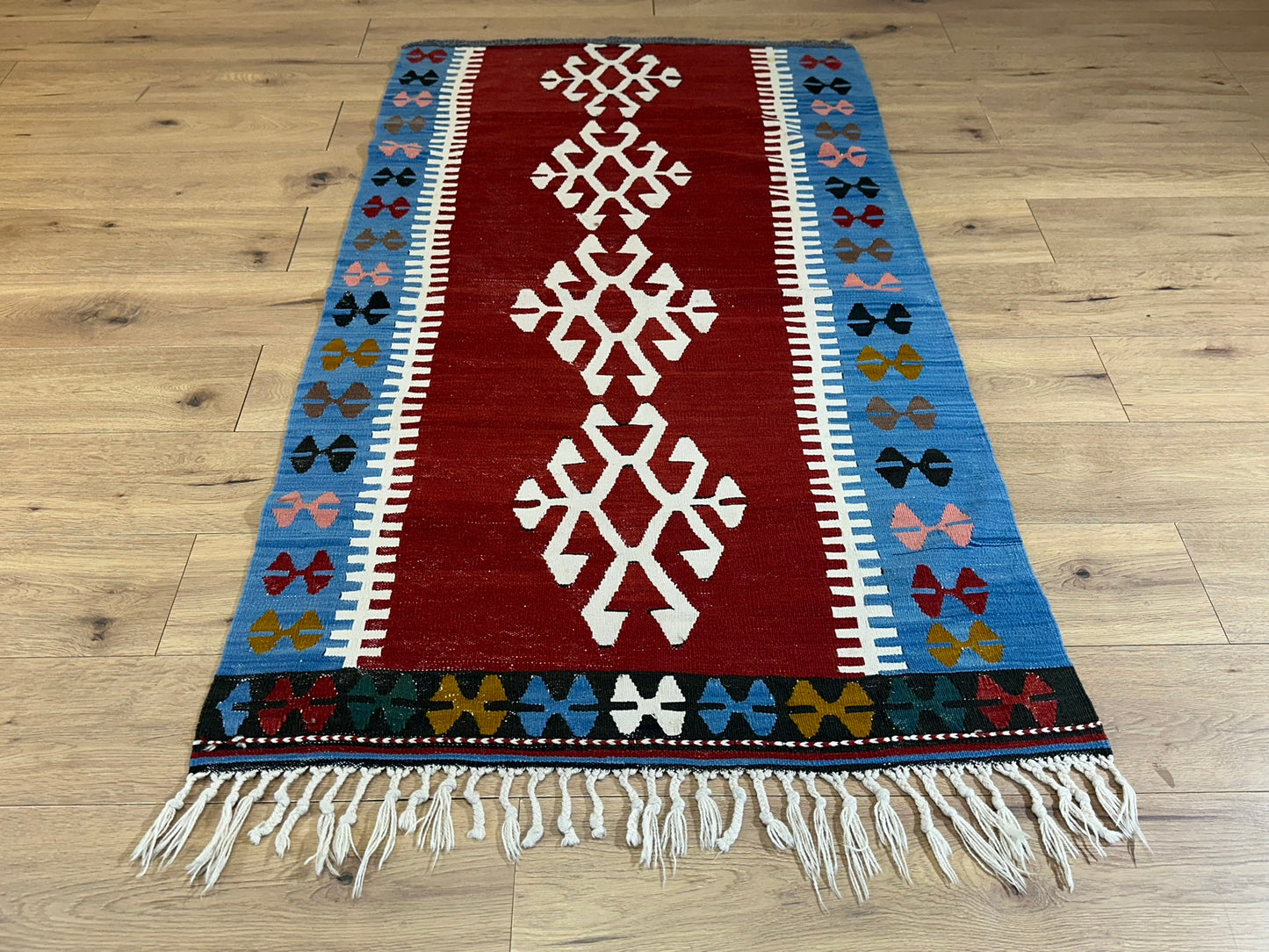 Orientteppich handgeknüpft Kelim 187x100 cm