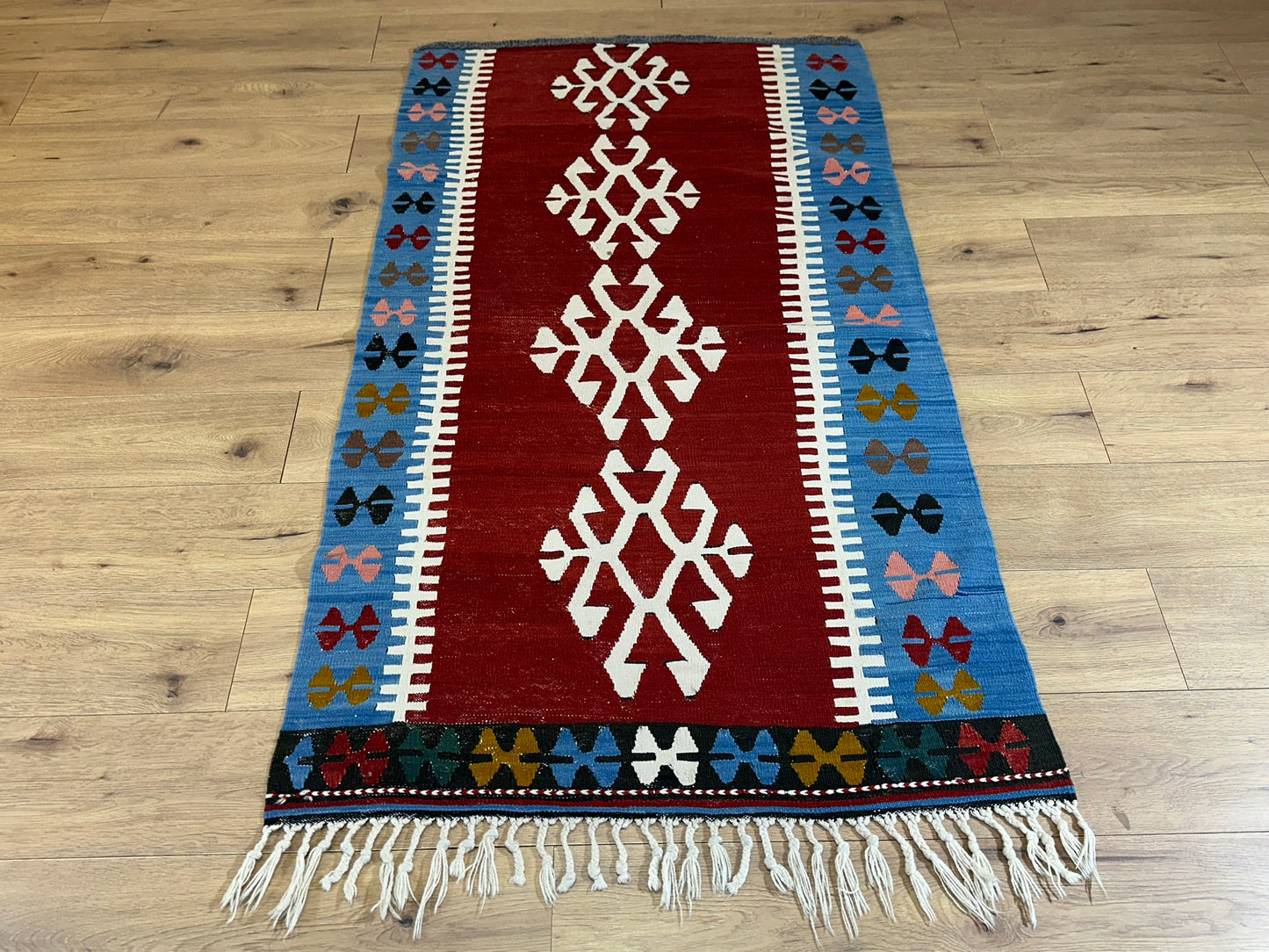 Orientteppich handgeknüpft Kelim 187x100 cm
