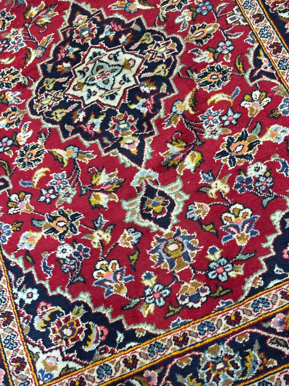 Orientteppich handgeknüpft Keschan 153x100 cm