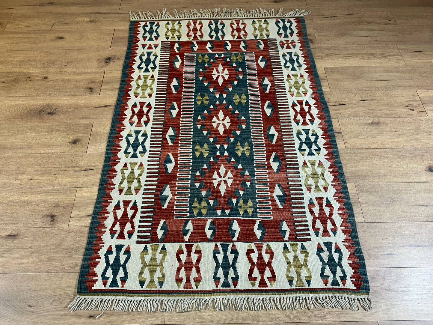 Orientteppich handgeknüpft Kelim 175x115 cm