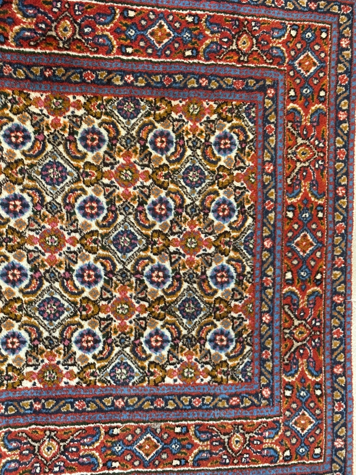 Orientteppich handgeknüpft Moud Läufer 295x77 cm