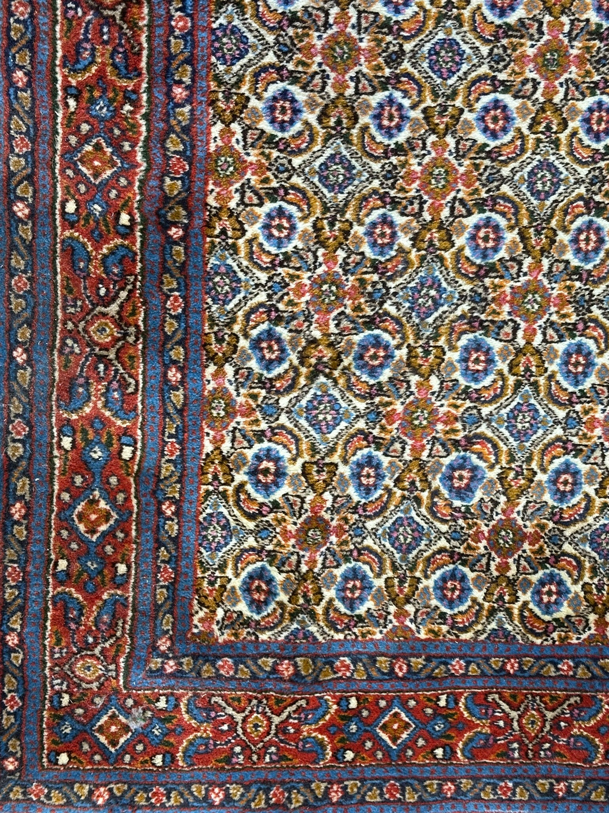Orientteppich handgeknüpft Moud Läufer 295x77 cm
