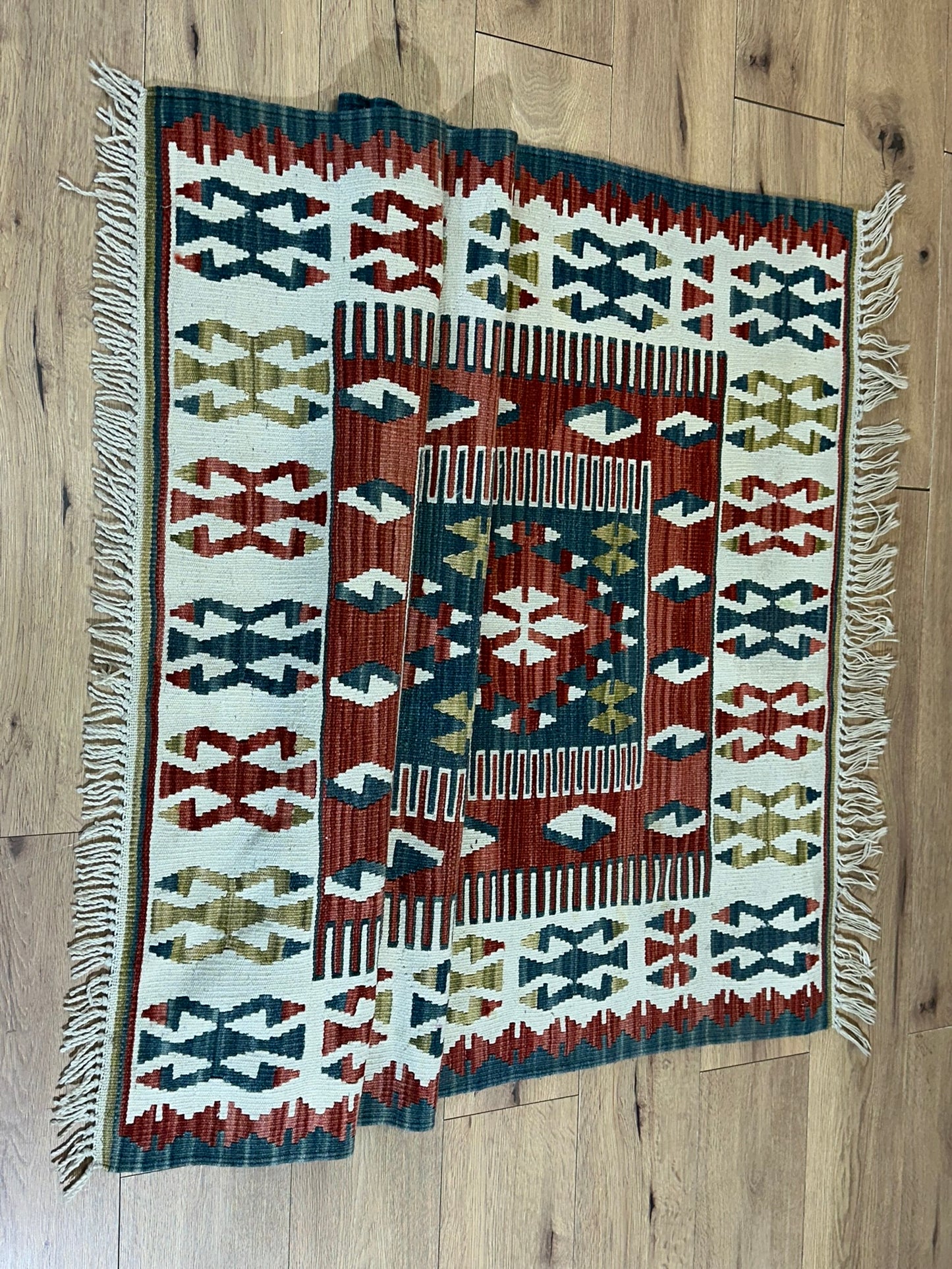 Orientteppich handgeknüpft Kelim 175x115 cm