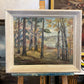 M. Herwick (XX) Ölgemälde Impressionistischer Waldblick 50x60cm