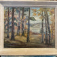 M. Herwick (XX) Ölgemälde Impressionistischer Waldblick 50x60cm