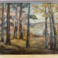 M. Herwick (XX) Ölgemälde Impressionistischer Waldblick 50x60cm