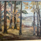 M. Herwick (XX) Ölgemälde Impressionistischer Waldblick 50x60cm