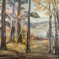 M. Herwick (XX) Ölgemälde Impressionistischer Waldblick 50x60cm