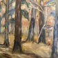 M. Herwick (XX) Ölgemälde Impressionistischer Waldblick 50x60cm