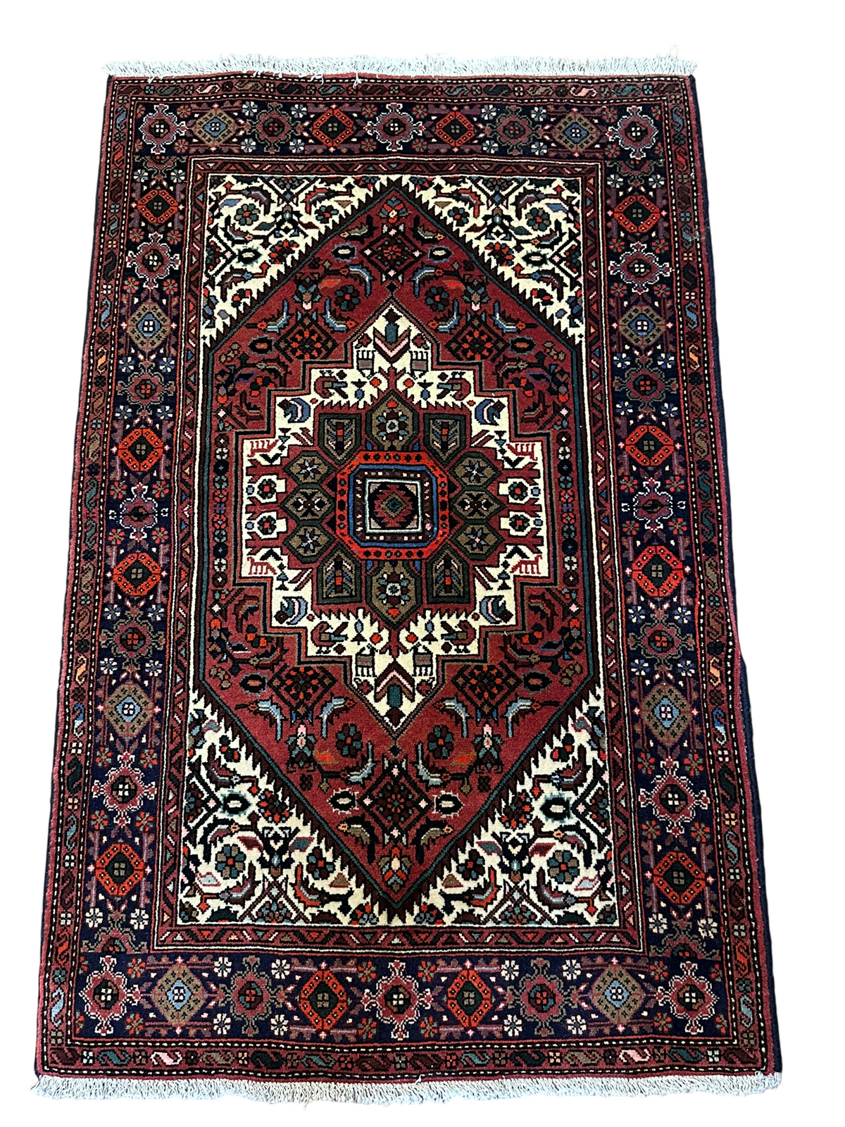 Orientteppich handgeknüpft Bidjar 123x77 cm