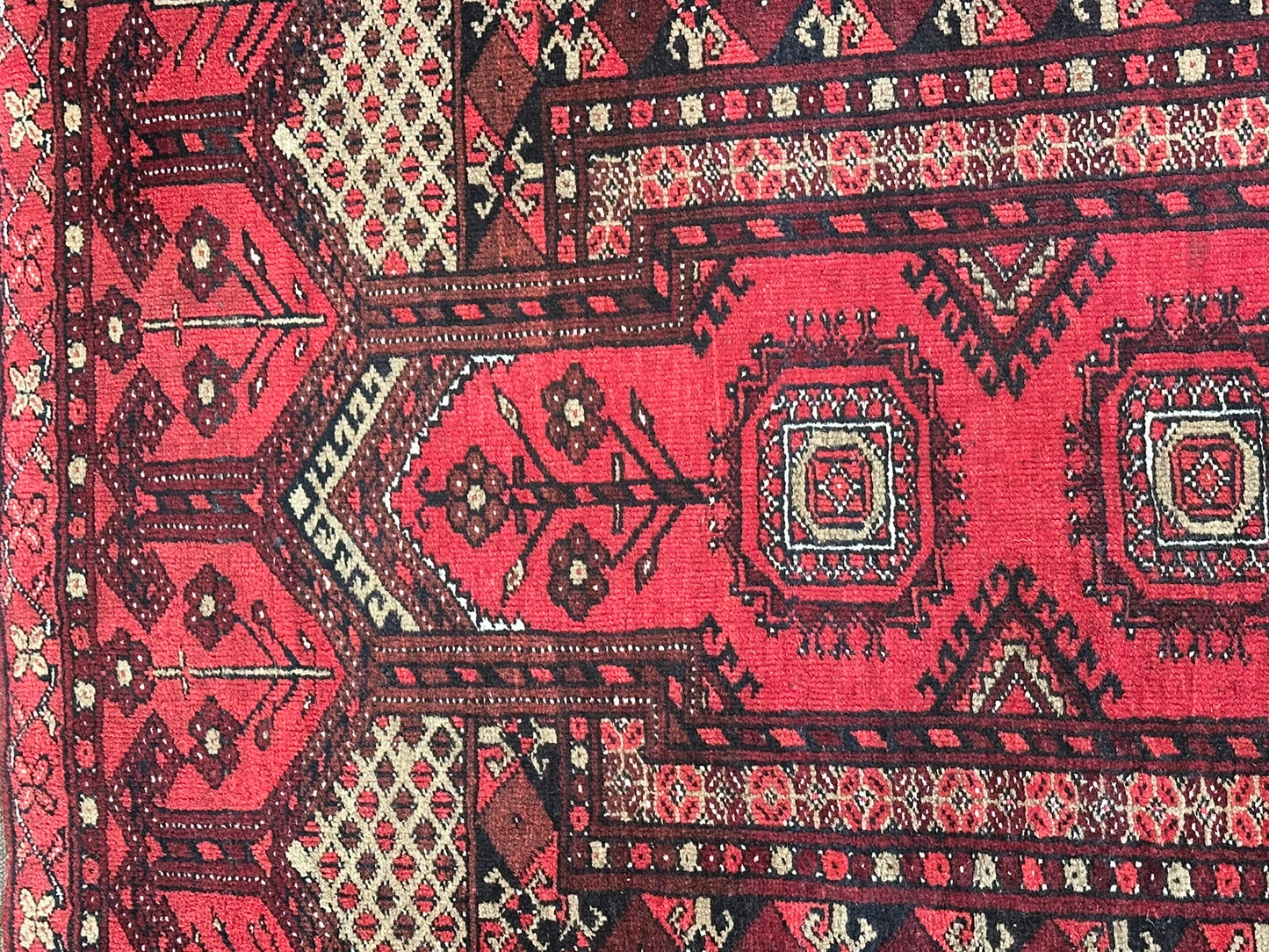 Orientteppich handgeknüpft Belutsch Gebetsteppich 130x76 cm
