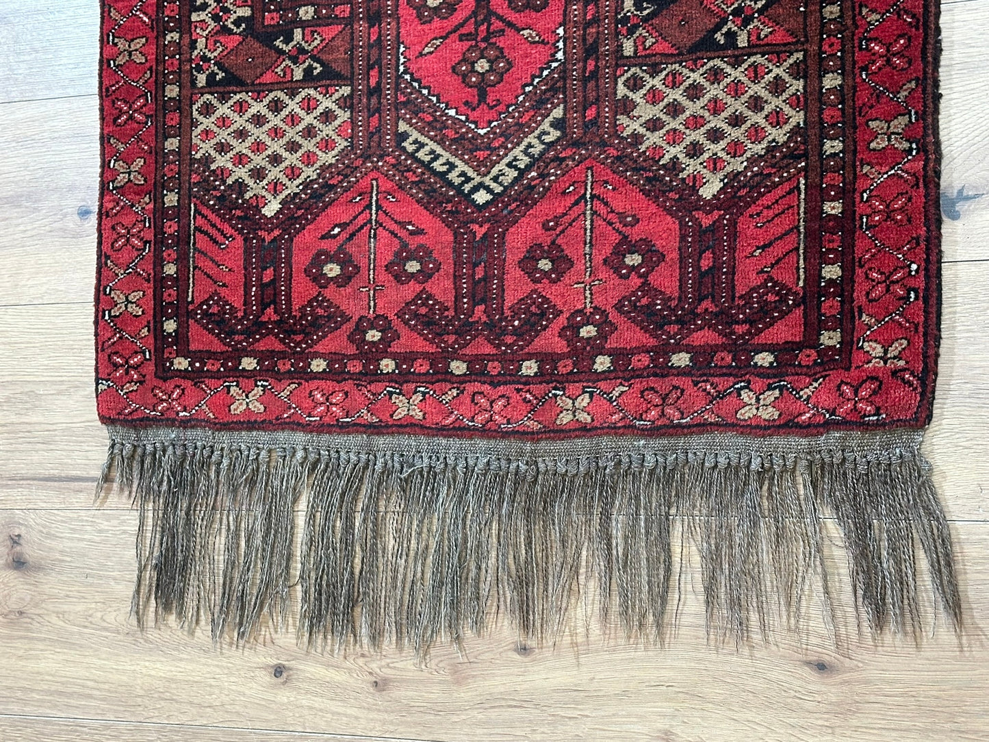 Orientteppich handgeknüpft Belutsch Gebetsteppich 130x76 cm