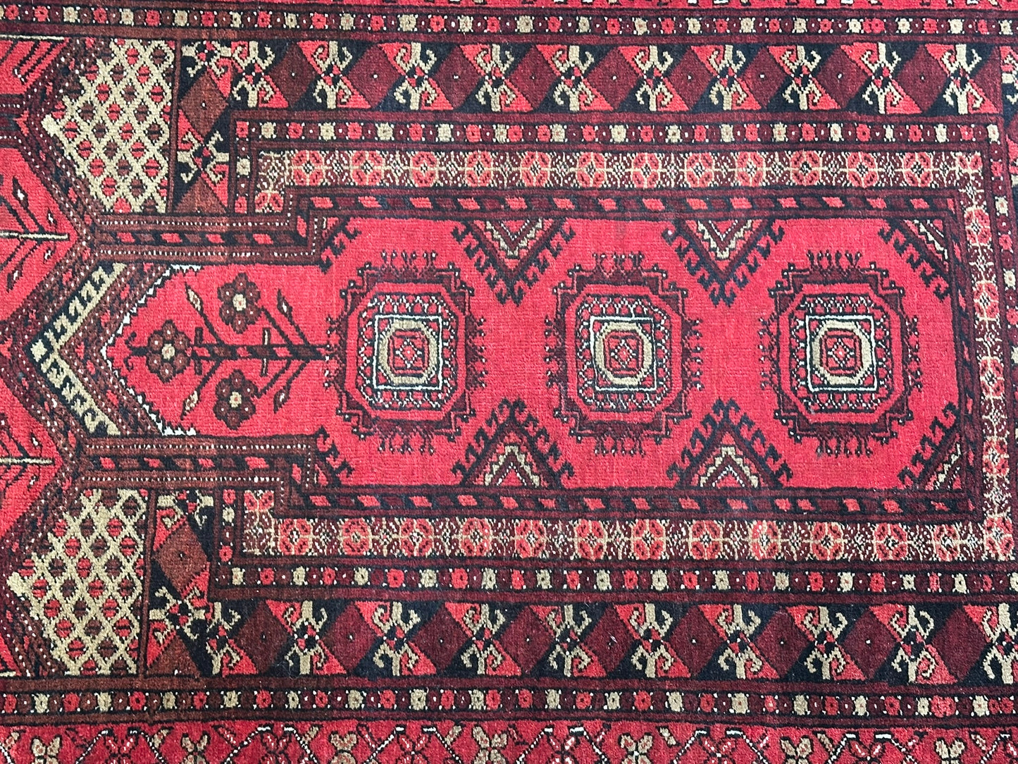 Orientteppich handgeknüpft Belutsch Gebetsteppich 130x76 cm