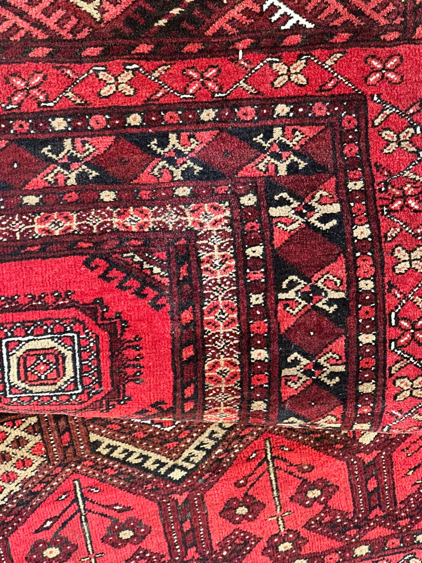 Orientteppich handgeknüpft Belutsch Gebetsteppich 130x76 cm