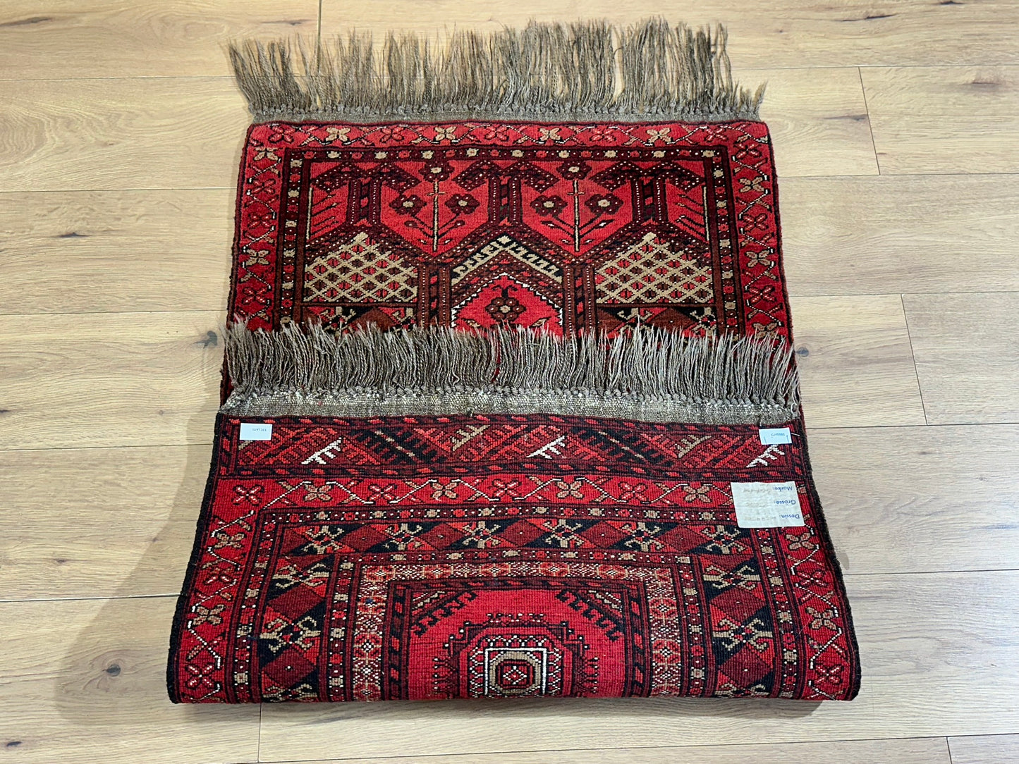 Orientteppich handgeknüpft Belutsch Gebetsteppich 130x76 cm