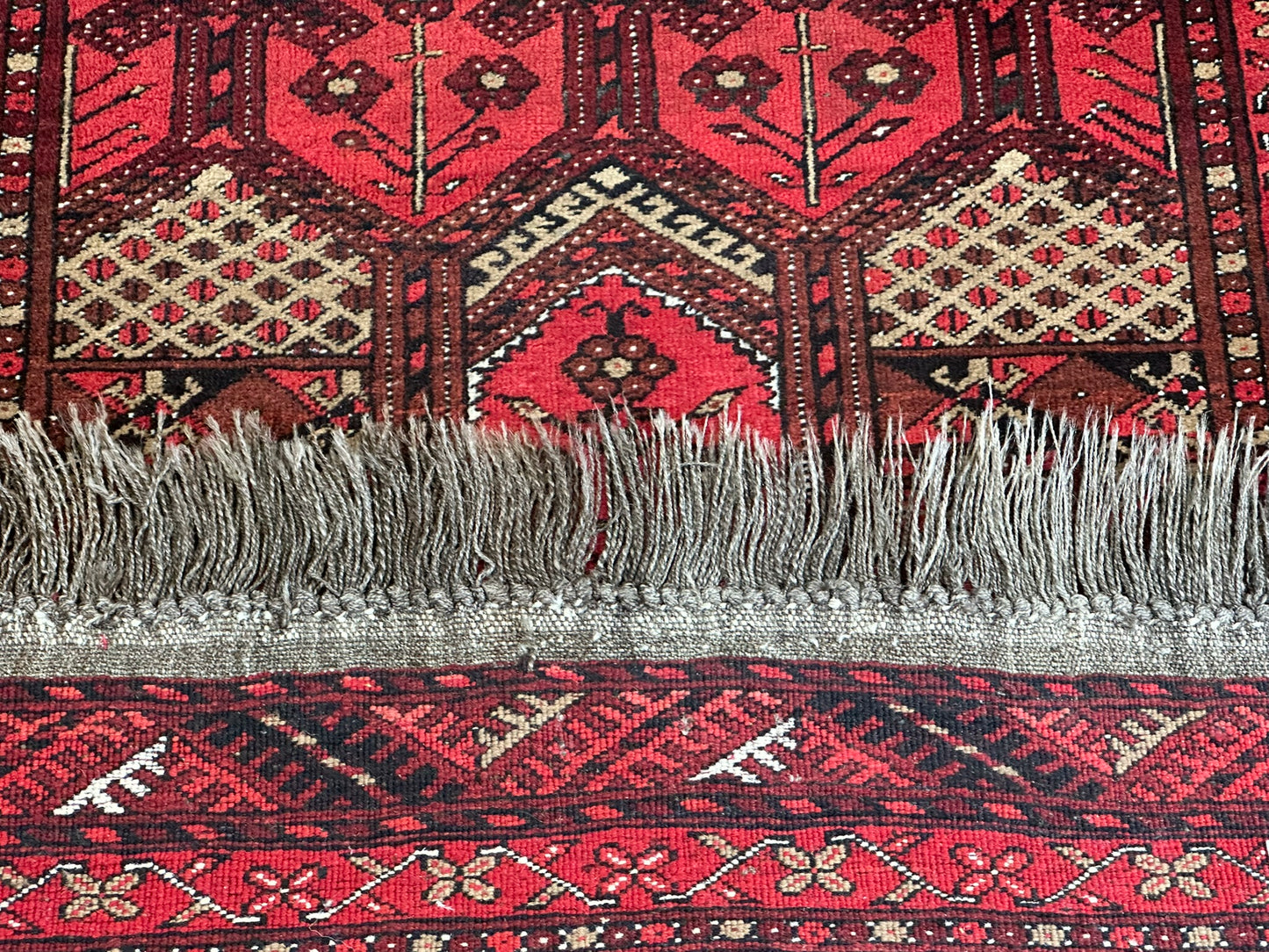 Orientteppich handgeknüpft Belutsch Gebetsteppich 130x76 cm