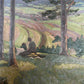 Wilhelm Pippert (XVIII-XIX) Ölgemälde Impressionistische Landschaftsszene