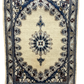 Handgeknüpfter Perser Orientteppich Nain mit Seide 80x55cm